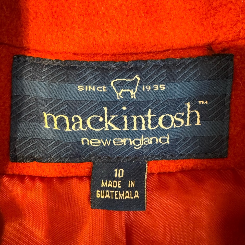 PRICE FIRM Mackintosh Elegant Women's Double-Breasted Pea Coat in Red Rust - Picture 2 of 8